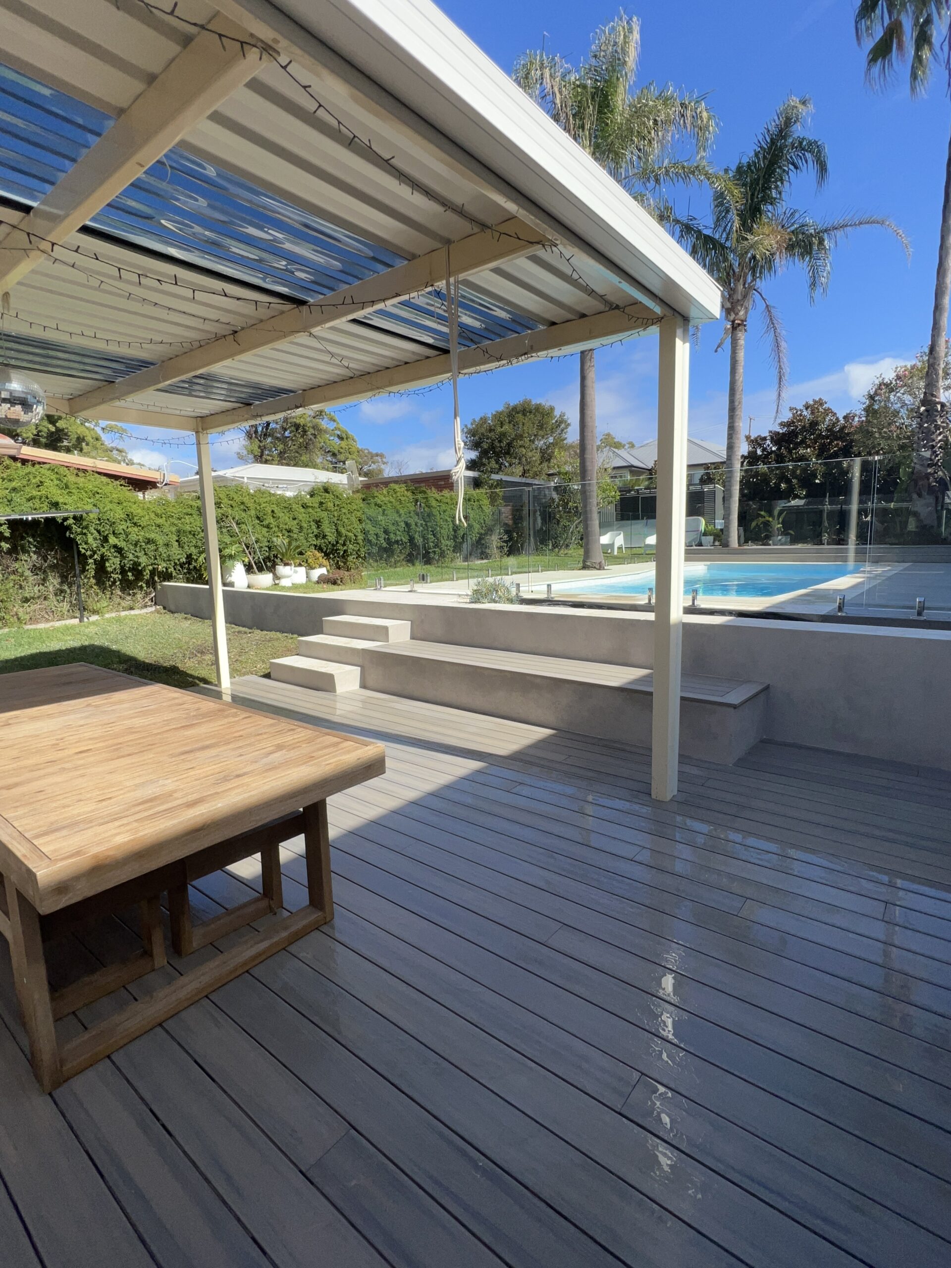 Outdoor renovation project